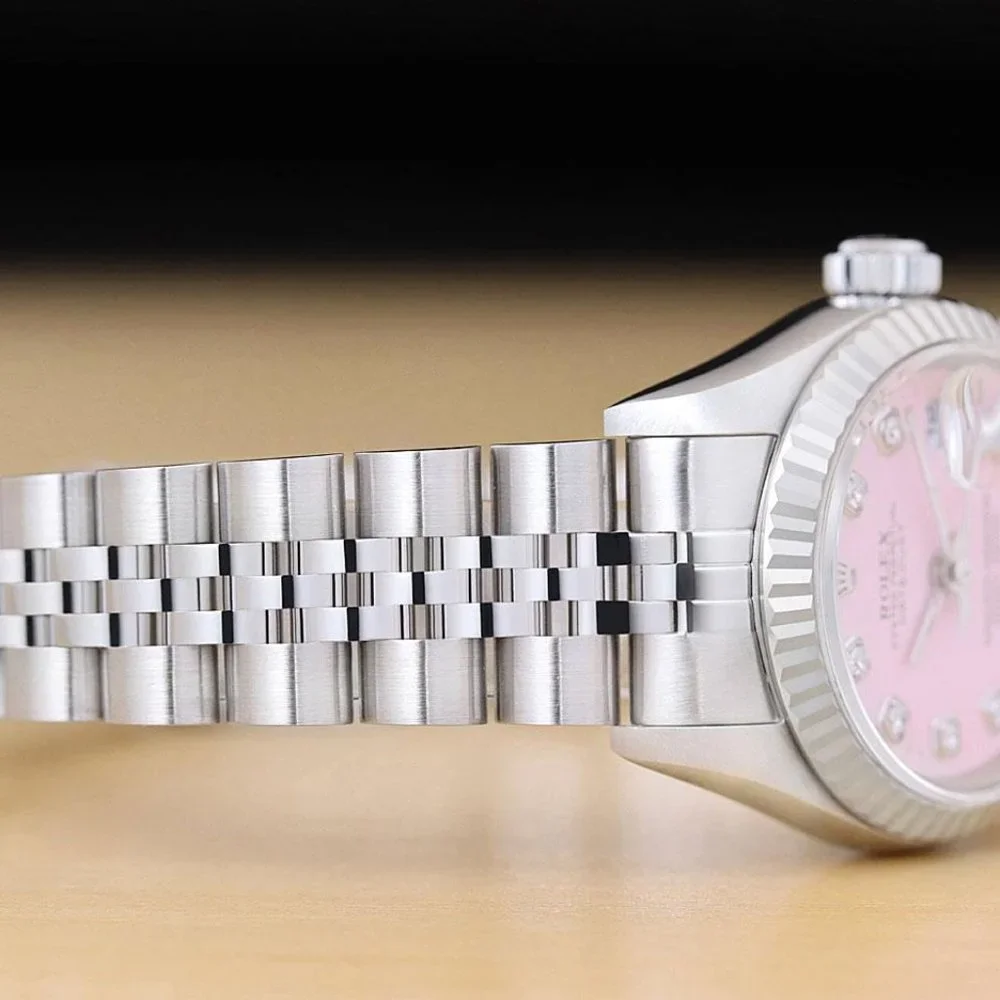Sale! Rolex Pink Diamond 18k White Gold Ladies Watch